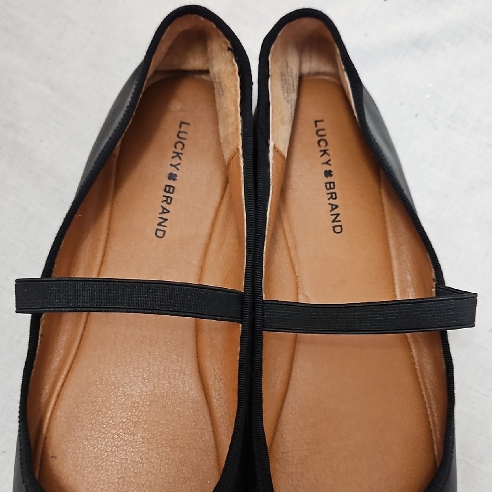 Lucky Brand Black Flats with Mary Jane Strap